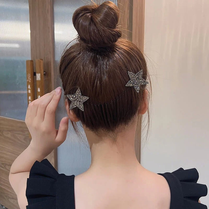 Rhinestone Star Hårkamssett (5 deler) | Skanto