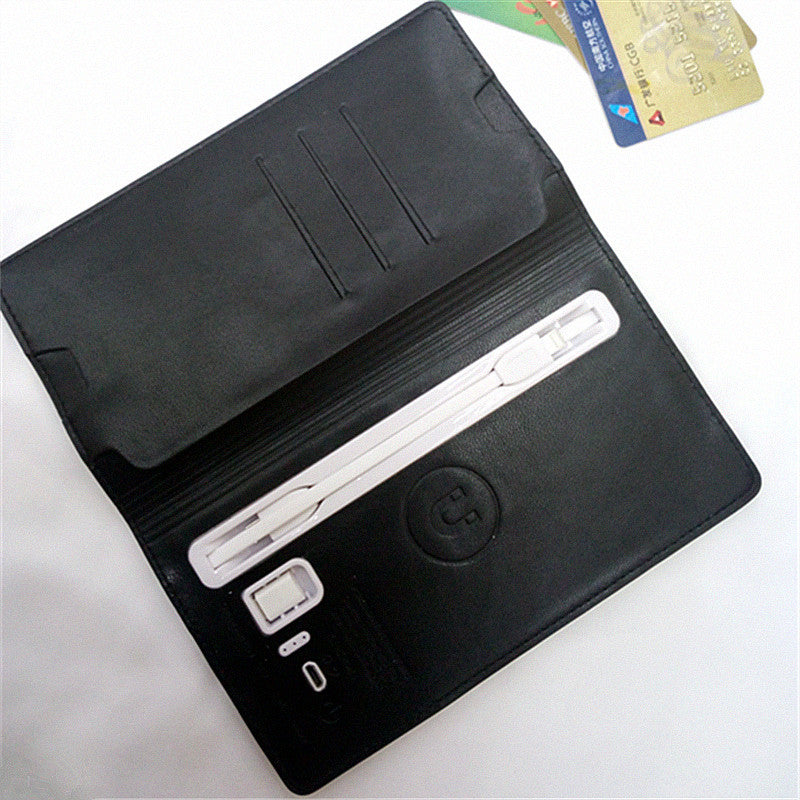 Skanto | 3-i-1 Utrolig Praktisk Lommebok Power Bank For Android & alle Telefon Typer