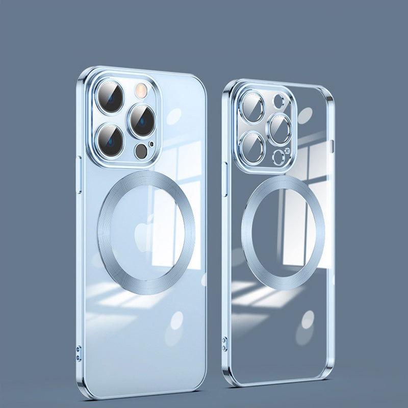 Skanto | Elektropolerings trådløs magnetisk ladende alt-i-ett linseetui for iPhone