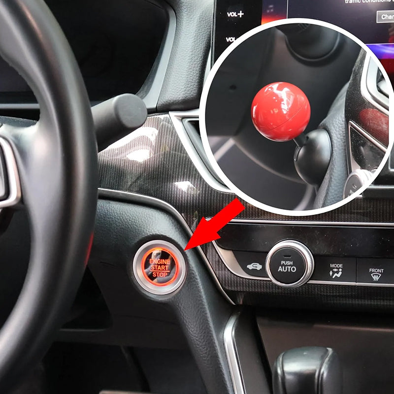 Skanto | Bil Motor Start Stopp Knapp Joystick Full Metall Kule-Stang
