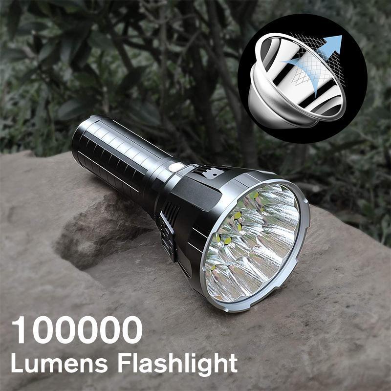 Skanto | 30000-5000 Lumen Høy Effekt LED Fakkel, vanntett