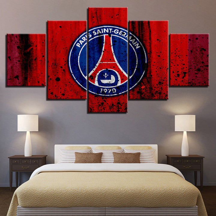 Paris Saint-Germain - Lærred Veggkunst Maleri