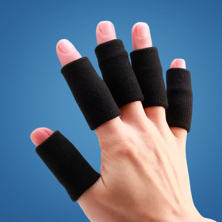 FlexiGuard | Fingerbeskyttelsessleeves – Skadeforebygging – Pustende tettsittende passform - Holder sår og bandasjer på plass – Sport og daglig komfort Skanto