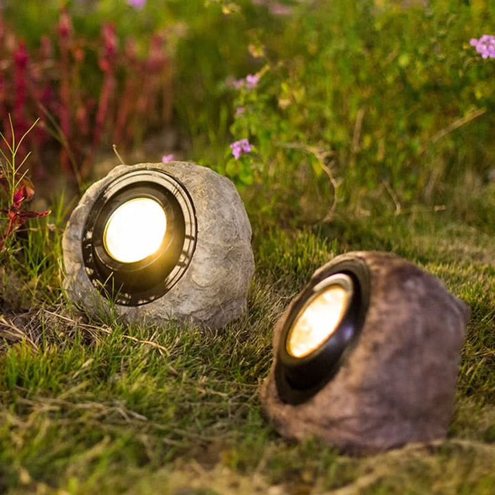 Skanto | Solar Rock Light – LED Hage Stein Lampe