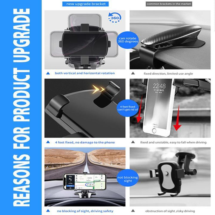 Skanto | Dashboard Telefonholder med Nummerplate