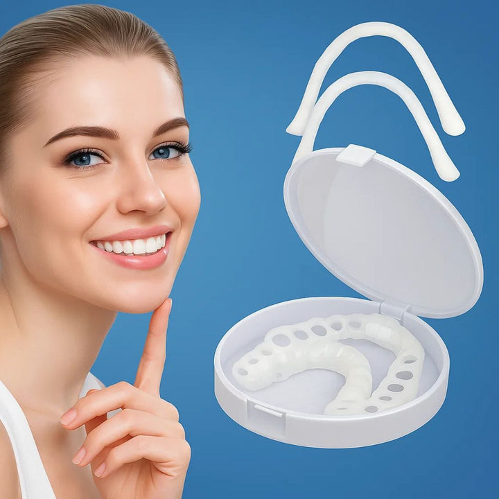 SmileEase | Clip-On Veneers – Umiddelbar Smilforbedring – Ultratynn Design – Ideell for voksne som søker rimelige tannhelse-løsninger Skanto