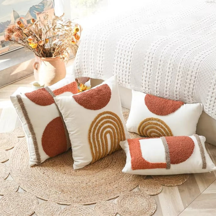 Skanto | Eden geometrisk broderi putetrekk