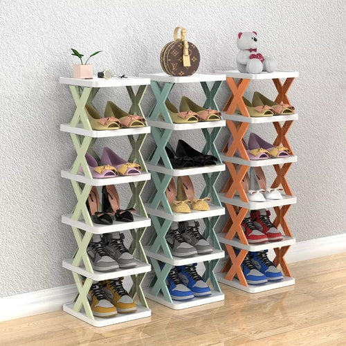 6-lags Enkel Skohylle Plast Enkel Hylle (Gratis Levering) Skanto