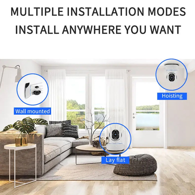 Skanto | HD Smart WiFi Trådløs Sikkerhetskamera