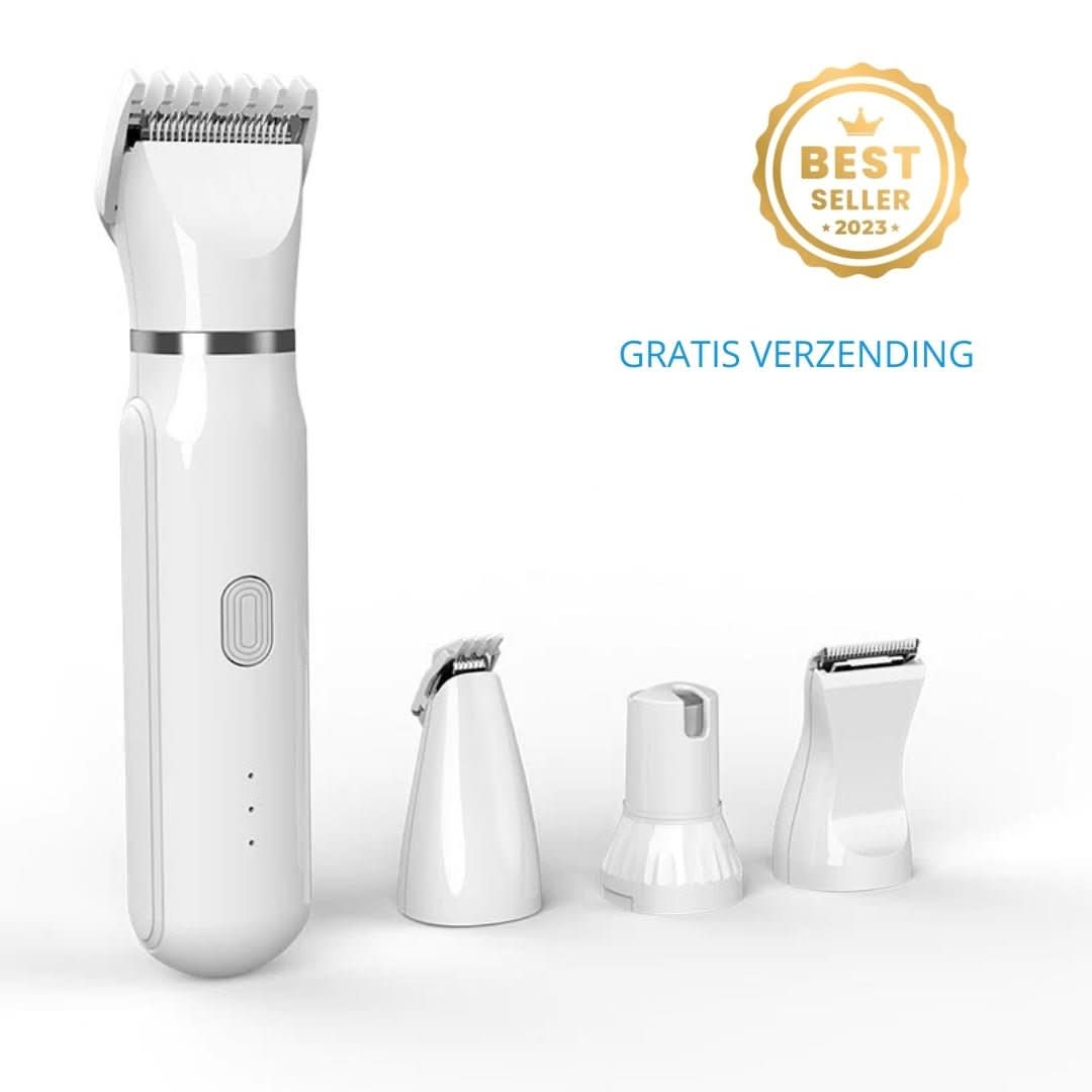 Skanto | PETGROOM PRO – 4-i-1 Kjæledyrtrimmer for Pels & Neglepleie
