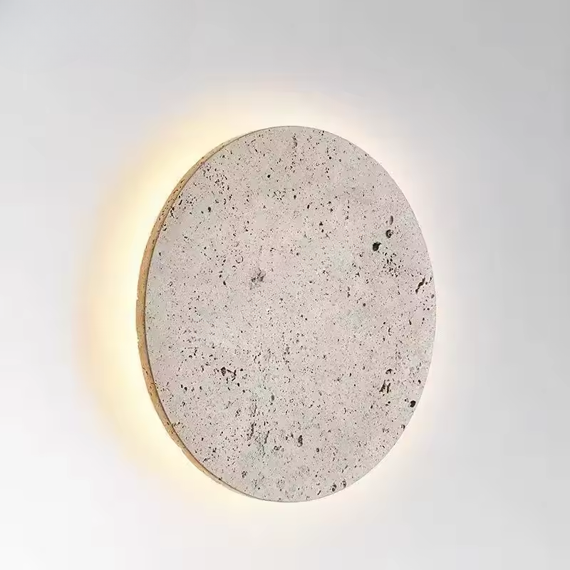 Skanto | Wabi-Sabi Travertin Naturlig Steinv lampe
