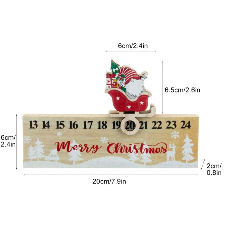 Skanto | God jul Tre mobil julekalender dekorasjon Santa Claus