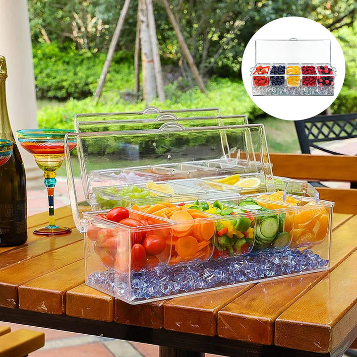 Ice Chilled Condiment Tray Set | Skanto