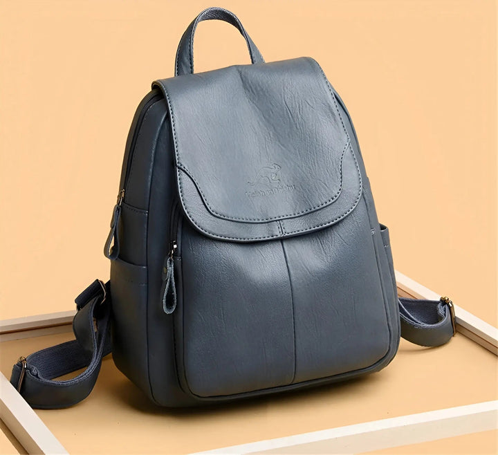 Skanto | Vintage Leather Women's Backpack - Isabella