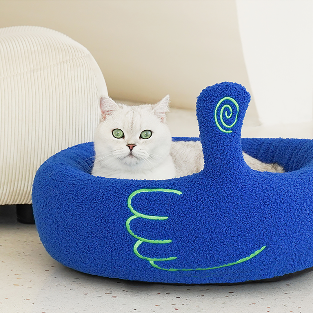 Pawsome Gesture Katt- og Hundeforingseng Koselig Plysj Hund Katt Seng Avtagbar Pute | Skanto