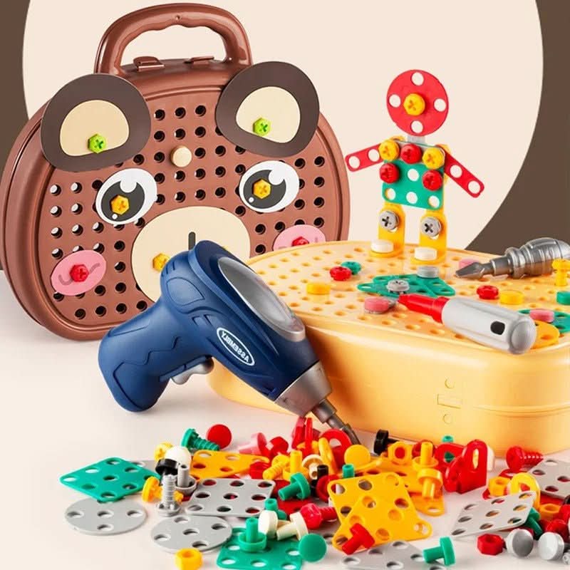Skanto | Kreativt konstruksjon leketøy med mini boremaskin for barn fra 6 år og oppover
