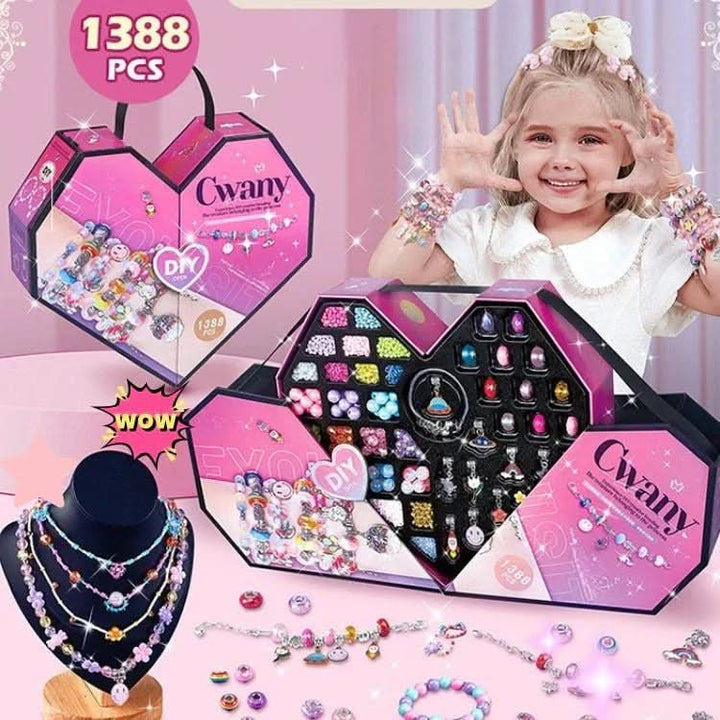 Skanto | Kreativt armbåndssett for jenter med glitrende charms