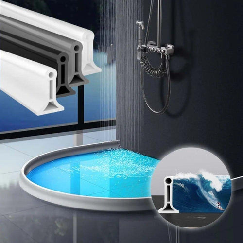 Skanto | FlexiSeal Dusjkant — Ikke flere våte gulv og frustrasjon på badet, hold deg tørr – helt stressfri installasjon!