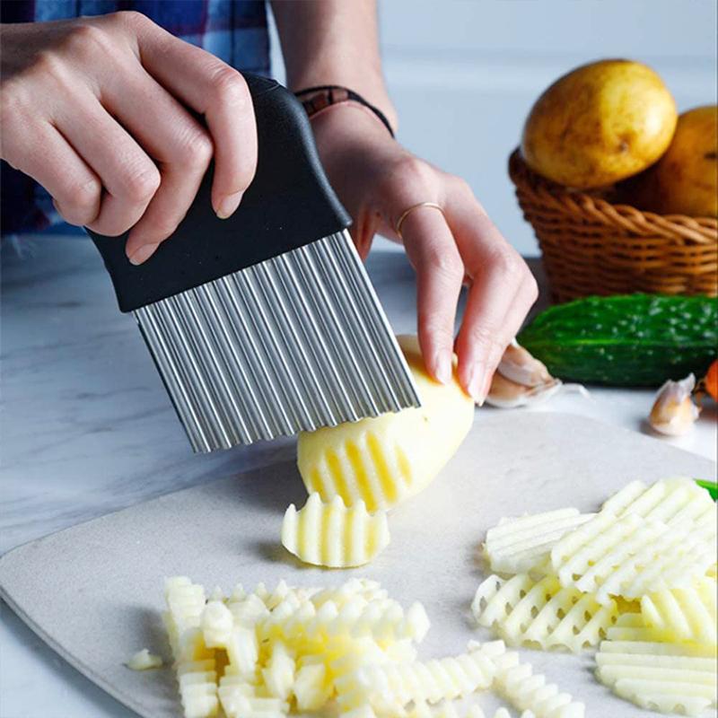 Rustfritt Stål Crinkle Chopper | Skanto