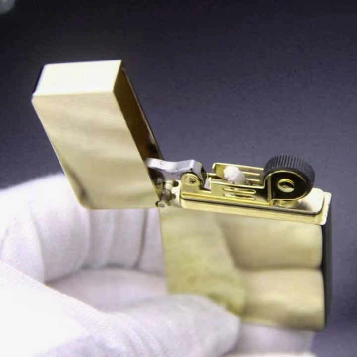 Klassisk Vintage Messing Vindproof Zippo | Skanto