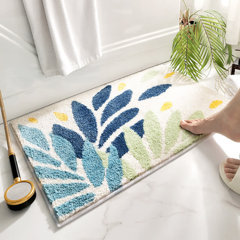 Fluffy Absorbent Bath Rug with Non Slip Backing | Skanto