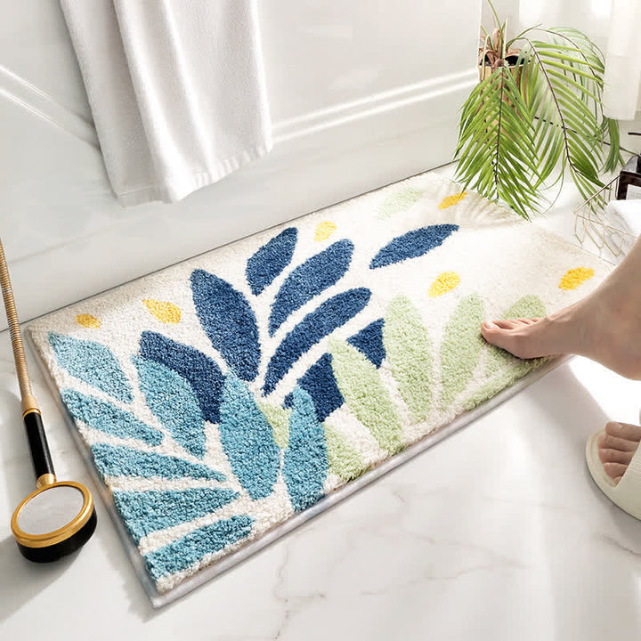 Fluffy Absorbent Bath Rug with Non Slip Backing | Skanto