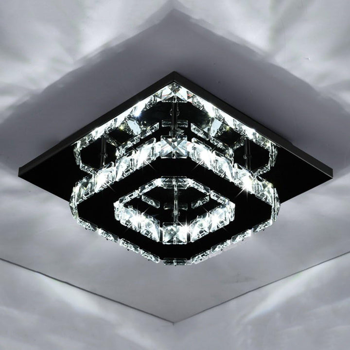 Skanto | Taklampe Krystall LED Moderne Innfelt Armatur