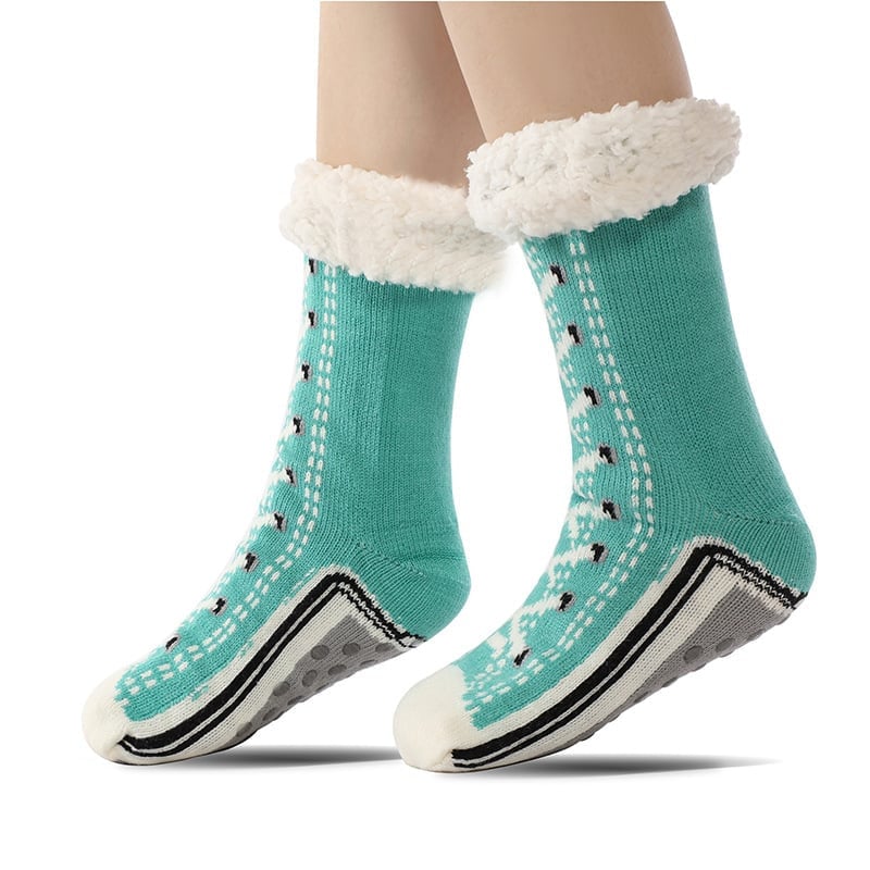 Skanto | Ultra-tykke Cashmere Slippers Sokker S