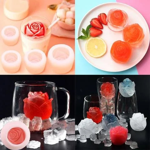 Skanto | 3D Silikon Rose Form Isbit Mold