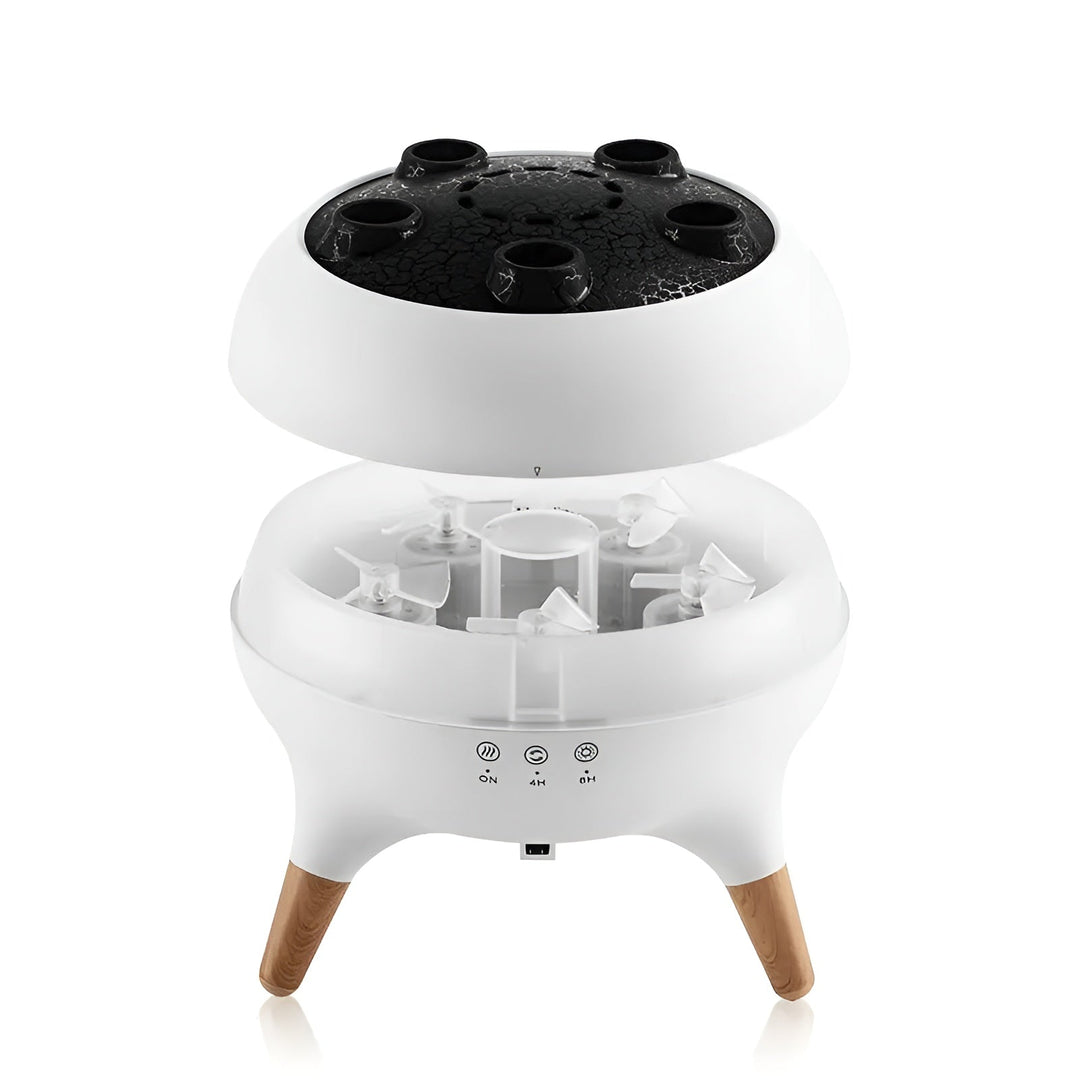 Aroma diffuser i manetform - fargeendring og fjernkontroll |Luftfukter for hjem og kontor | Skanto