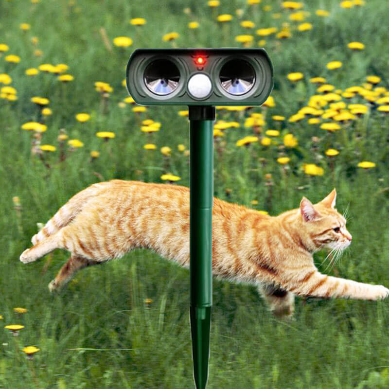Solar Power Ultrasonic Dyre Skadedyr Avskrekker Infrarød Sensor Vanntett Dyre Avskrekker Skanto