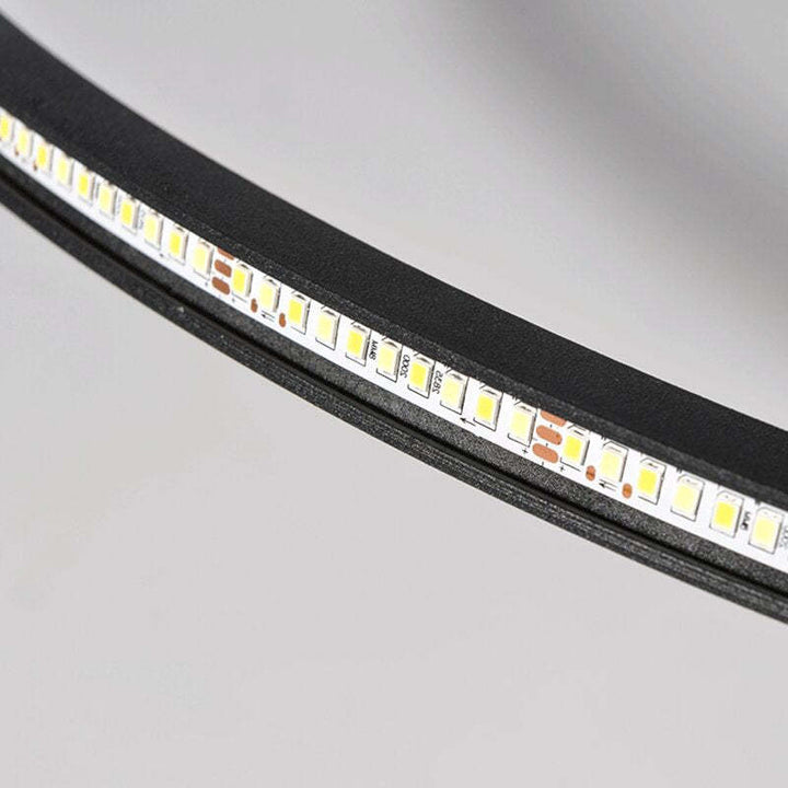 LunaNova - Moderne LED Taklampe Metall/Akryl for Stue og Soverom, Svart/Hvit Design | Skanto