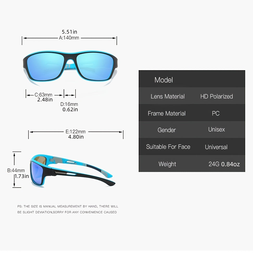 Sport solbriller for menn – Polariserte med UV400 beskyttelse – VisionX Pro | Skanto