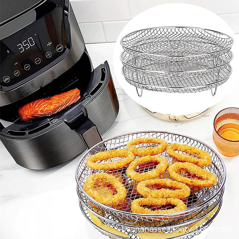 Skanto | 3-lags stablebar luftfryer-hylle