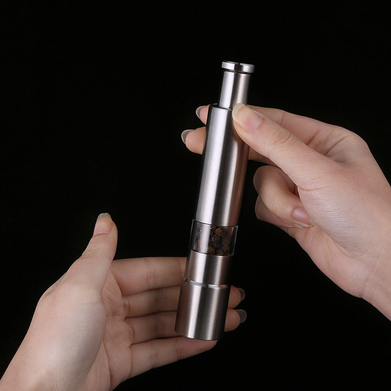 1stk Rustfritt Stål Manuell Salt- og Pepperkvern Trykk Pepperkvern | Skanto