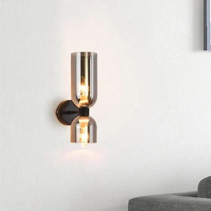 Skanto | Moderne Dobbel Glassvegglys