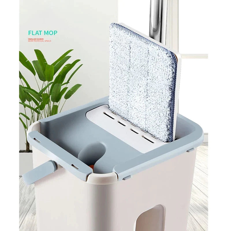 Spin Mop Bucket Med Gjenbrukbare Moppputer Skanto