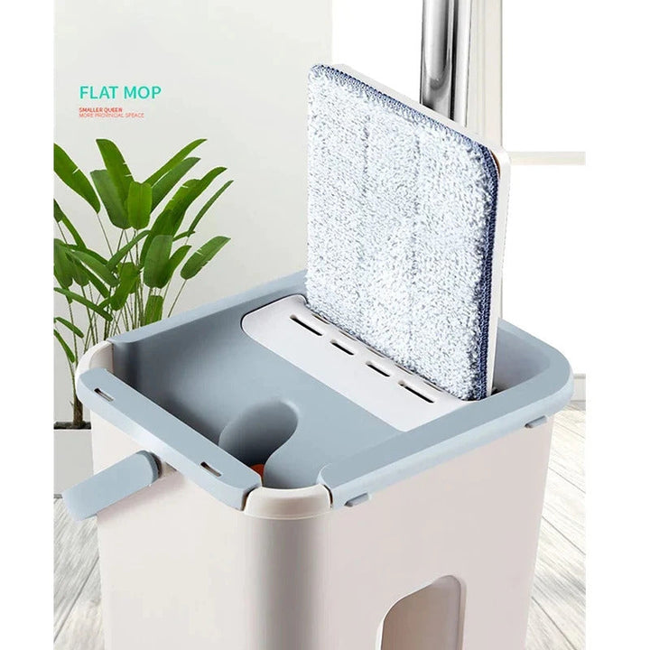 Spin Mop Bucket Med Gjenbrukbare Moppputer Skanto