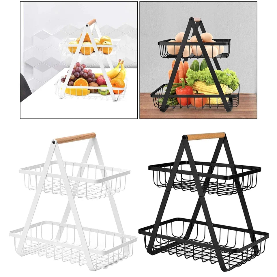 2-TIER METALL FRUKTBASKET Skanto