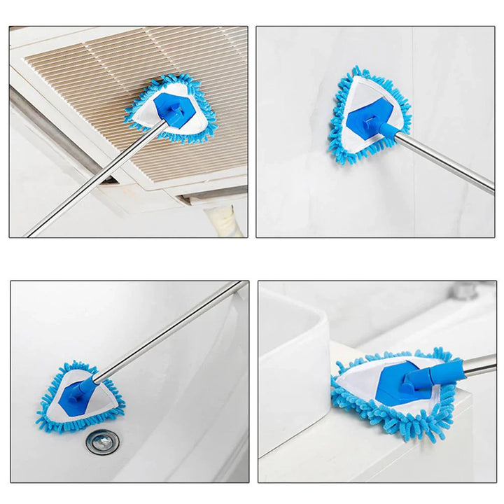 180 Grad Roterbar Justerbar Mikrofiber Teleskopisk Triangelmopp, Skanto