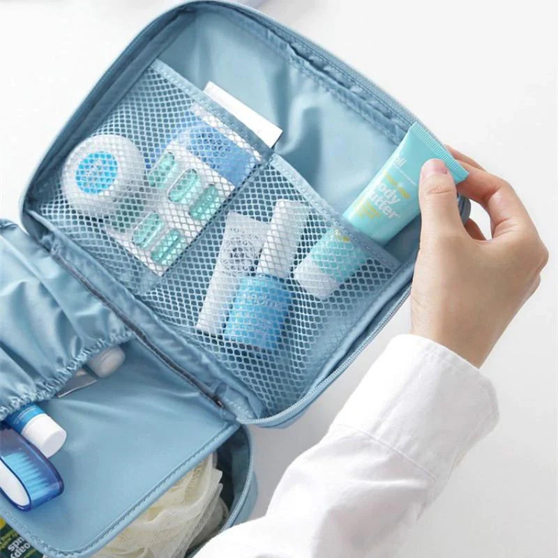 Multifunksjonell Kvinner Makeup Kosmetisk Reise Pouch Skanto