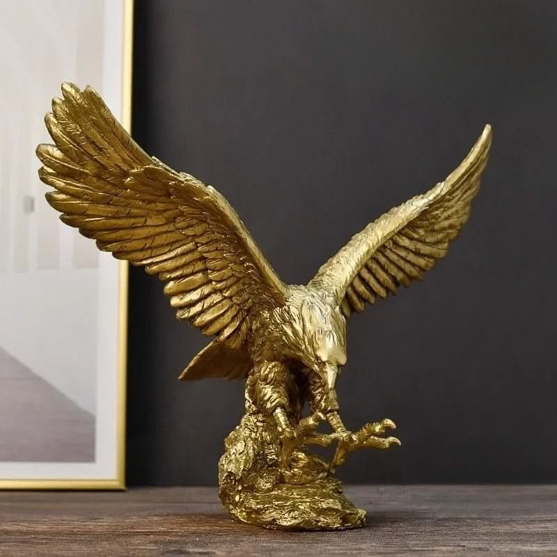 Skanto | Golden Eagle Statue – Luksus Dekor