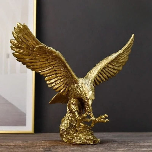 Skanto | Golden Eagle Statue – Luksus Dekor