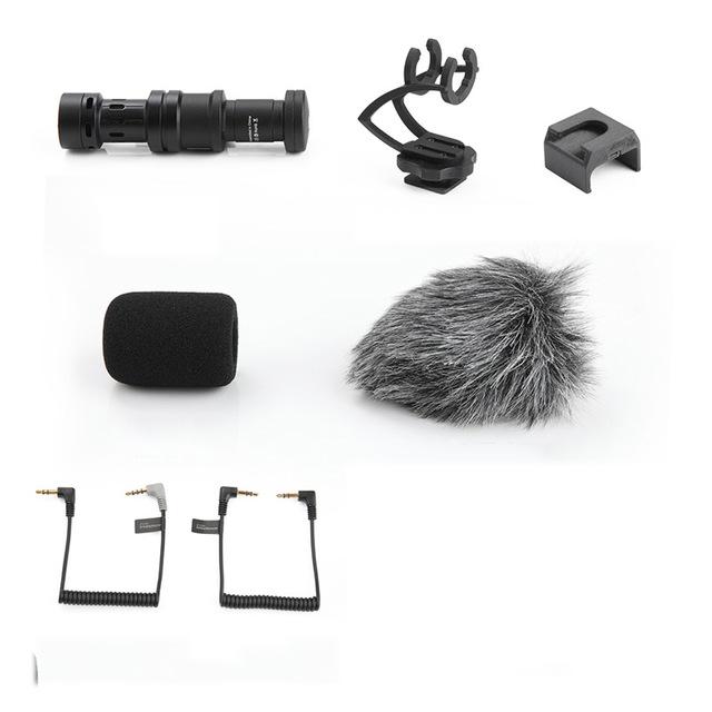2 i 1 Retningsbestemt Kondensator Video Mikrofon Monter for Mobiltelefon | Skanto
