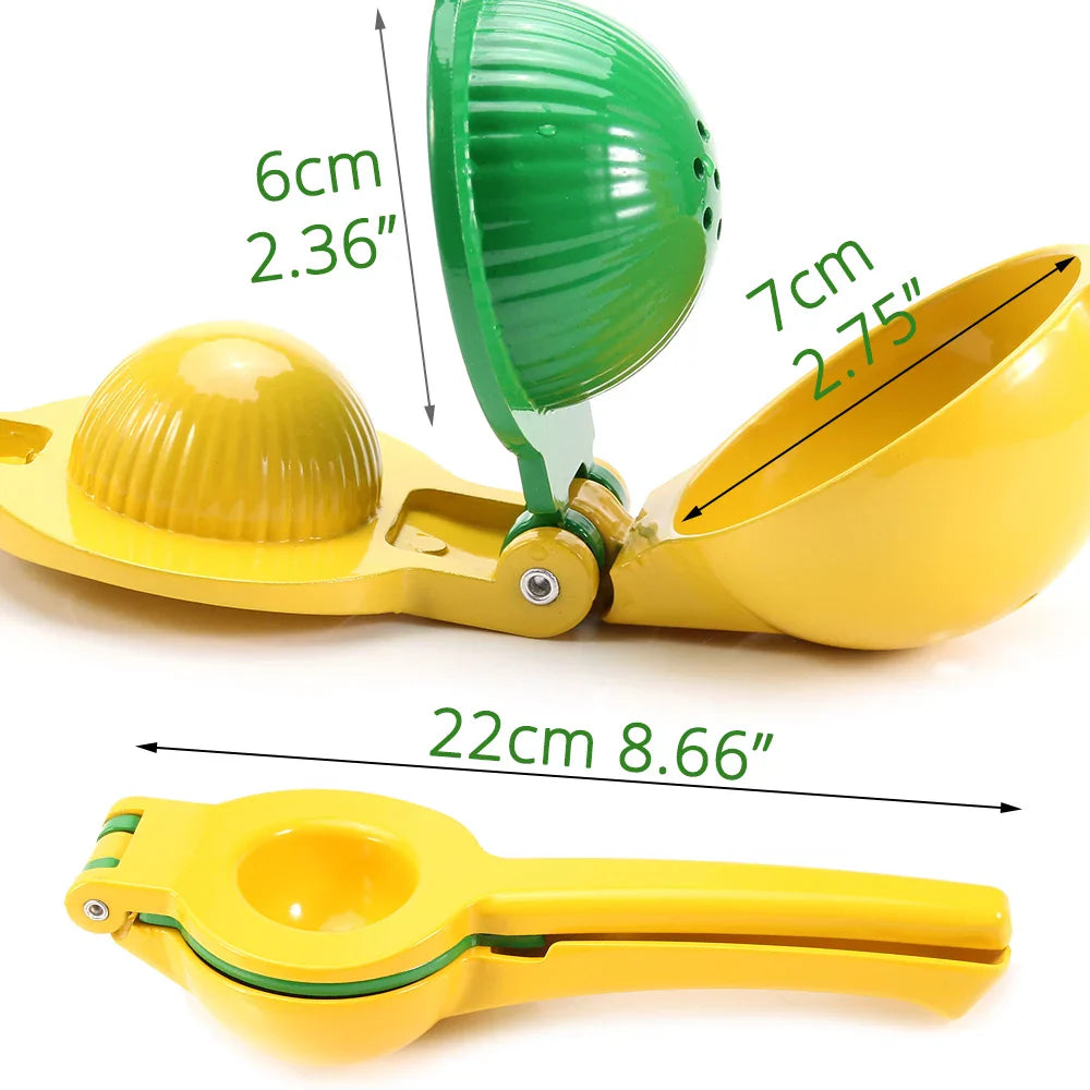 2-i-1 Aluminium Sitron Lime Presse og Håndholdt Manuell Sitrus Juicer | Skanto