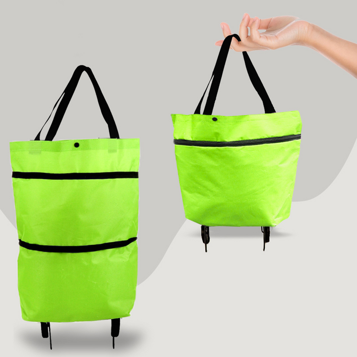 2-i-1-Einkaufstasche mit Rollen – CarryFlex