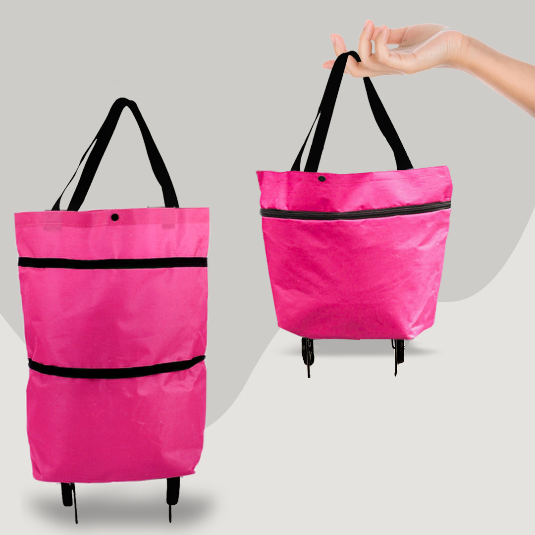 2-i-1-Einkaufstasche mit Rollen – CarryFlex