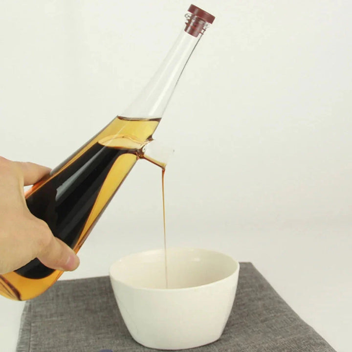 2 i 1 dobbel lag glass olivenolje flaske med stopper dobbel heller | Skanto
