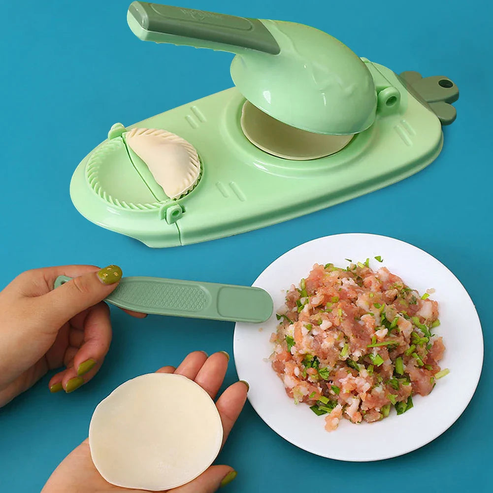 2-i-1 Dumpling Maker og Deigpress Dumpling Lagings Kjøkkenverktøy | Skanto