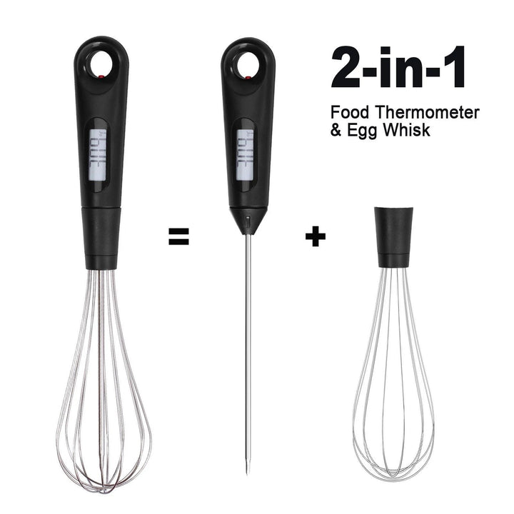 Skanto | 2-i-1 Instant-lese Mat Termometer og Eggvisp